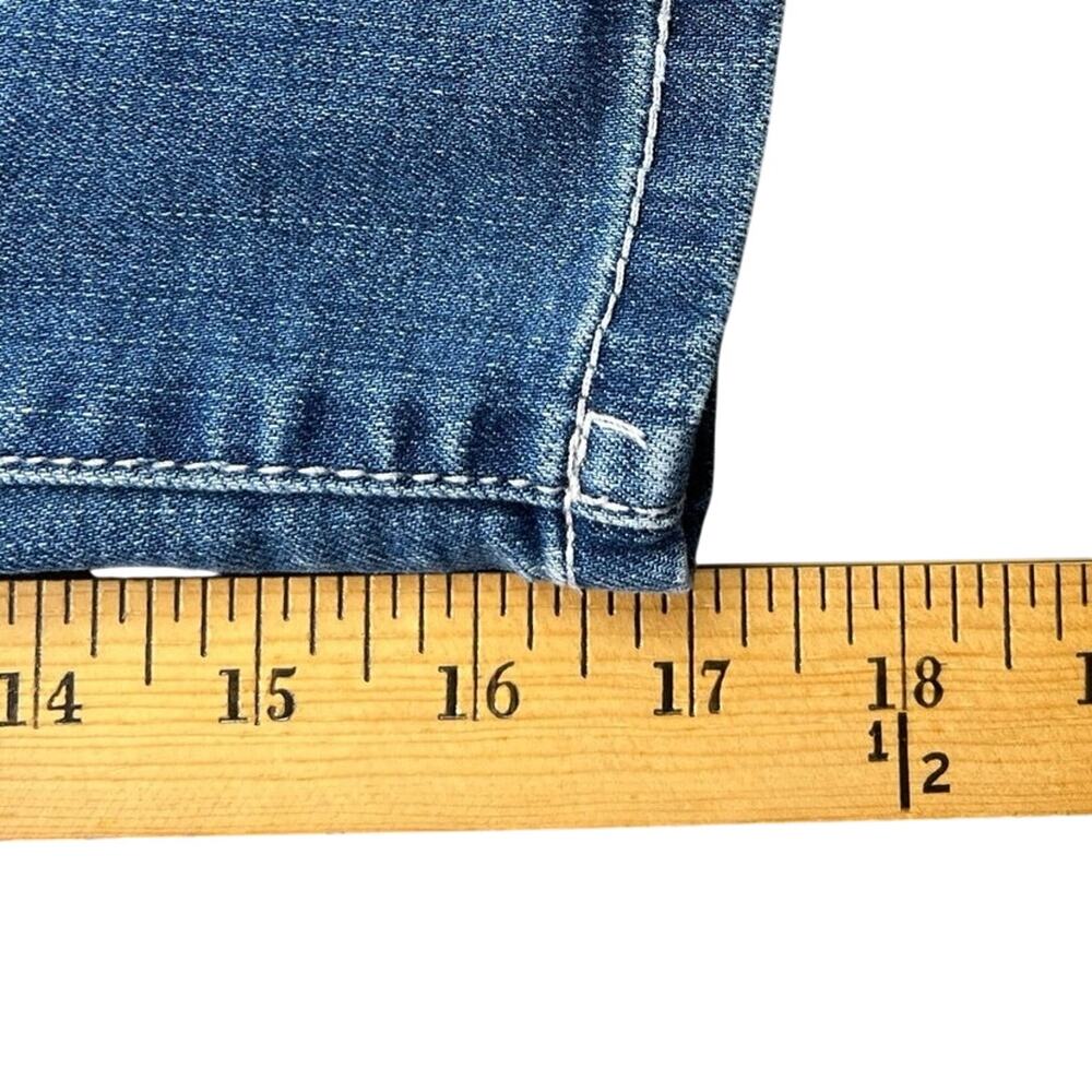 INC Denim Regular Fit Embellished Capri Jeans Rhinestone Trim Stretch Denim - 12 - Picture 7 of 9